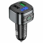 АЗУ з FM-модулятором HOCO E67 Fighter QC3.0 car BT FM Transmitter Black