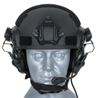 Активные наушники на каску шлем с гарнитурой Earmor M32H Черный + Кнопка PTT, Тангента Z125 (15026ptt) - изображение 5