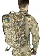 Тактический рюкзак ЗСУ штурмовой 30 - 35 л военный пиксель CORDURA - изображение 9