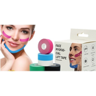 Тейп Кинезио 2,5 см, кинезиологическая лента для лица, Kinesiology Tape, 2,5 см, упаковка 2 шт, розовый - изображение 2