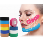 Тейп Кинезио 2,5 см, кинезиологическая лента для лица, Kinesiology Tape, 2,5 см, упаковка 2 шт, розовый - изображение 3