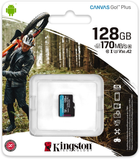 Kingston MicroSDXC 128GB Canvas Go! Plus Class 10 UHS-I U3 V30 A2 (SDCG3/128GBSP) - obraz 6