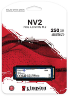 Dysk SSD Kingston NV2 250GB M.2 2280 NVMe PCIe 4.0 x4 (SNV2S/250G) - obraz 4