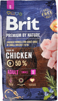 Sucha karma dla dorosłych psów małych ras Brit Premium Adult S o smaku kurczaka 8 kg (8595602526307) - obraz 3