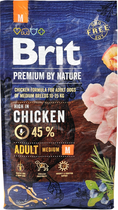 Sucha karma dla psów dojżalych ras średnich BRIT Premium Adult M z kurczakiem 8 kg (8595602526369) - obraz 3