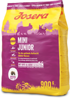 Sucha karma dla szczeniąt małych ras Josera MiniJunior z kaczką i ryżem 900 g (4032254745150)