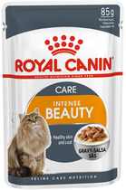 Вологий корм для дорослих кішок Royal Canin Intense Beauty in Gravy 12 x 85 г (9003579308721) (95391) - зображення 2