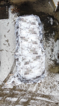 Сітка маскувальна "Мокрий сніг" 4,2 метри на 7 метрів (4,2/7 м.) - зображення 4
