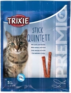 Упаковка ласощів для кішок Trixie 42725 Premio Quadro-Sticks лосось/форель 5 шт х 5 г (4011905427256)