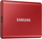 Dysk SSD Samsung Portable SSD T7 1TB USB 3.2 Type-C (MU-PC1T0R/WW) External Red - obraz 2