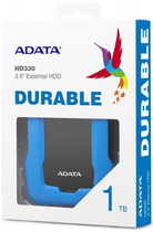 Жорсткий диск ADATA Durable HD330 1TB AHD330-1TU31-CBL 2.5" USB 3.1 External Blue - зображення 6