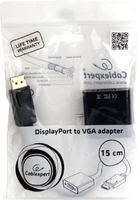 Адаптер Cablexpert DisplayPort - VGA 0.15 м (A-DPM-VGAF-02) - зображення 2
