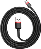 Кабель Baseus Cafule Cable USB For Micro 2.4 A 1 м Червоний + Чорний (CAMKLF-B91) - зображення 2