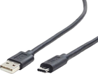Cablexpert USB do USB typu C 1,8 m czarny (CCP-USB2-AMCM-6) - obraz 1