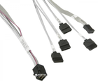 Kabel Supermicro MiniSAS HD do 4 SATA z paskiem bocznym 90/90/75/75/75 cm (CBL-SAST-0556) - obraz 2