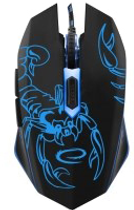 Mysz Esperanza MX203 Scorpio USB czarno-niebieska (EGM203B) - obraz 1