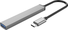 Hub USB Orico Type-C - USB3.0, 2xUSB2.0, TF (AH-12F-GY-BP) (CA913541) - obraz 3