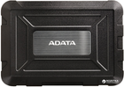 Kieszeń zewnętrzna ADATA ED600 na HDD/SSD 2.5" SATA III - USB 3.1 (AED600U31-CBK) - obraz 1