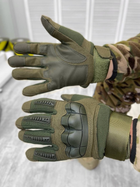 Тактические зимние перчатки Warmthi оливковый 2ХL - изображение 1