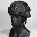 Чехол на шлем, кавер на каску типа ACH MICH 2000 с ушами, Black Multicam (A13-01-06) (15098) - изображение 3
