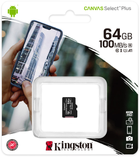 Kingston microSDXC 64GB Canvas Select Plus Class 10 UHS-I U1 V10 A1 (SDCS2/64GBSP) - obraz 3