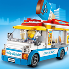 Zestaw klocków LEGO City Great Vehicles Furgonetka z lodami 200 elementów (60253) - obraz 6