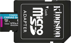 Kingston MicroSDXC 64GB Canvas Go! Plus Class 10 UHS-I U3 V30 A2 + SD-адаптер (SDCG3/64GB) - зображення 5