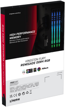 Оперативна пам'ять Kingston Fury DDR4-3200 16384 MB PC4-25600 (Kit of 2x8192) Renegade RGB 1Rx8 Black (KF432C16RBAK2/16) - зображення 3