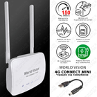 4G LTE стаціонарний WiFi роутер WORLD VISION 4G CONNECT MINI | Швидкість до 150 Мбіт/с (Cat.4) | Два виходи під антену | Київстар, Лайфсел, Водафон