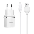 СЗУ Hoco C12 Micro (СЗУ 2xUSB 2.4A/Кабель MicroUSB) белый