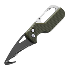 Брелок-нож для ключей и распаковки 108 мм Зеленый с черным лезвием (sv101331gr) - изображение 1