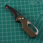 Брелок-нож для ключей и распаковки 108 мм Зеленый с черным лезвием (sv101331gr) - изображение 2