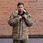 Куртка-бушлат военная мужская тактическая микро рип-стоп плащевка на меху ВСУ (ЗСУ) Пиксель 8900 50 размер - изображение 6