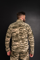 Кофта флисовая мужская военная тактическая с липучками под шевроны ВСУ (ЗСУ) Пиксель 8709 46 размер хаки - изображение 6