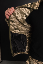 Кофта флисовая мужская военная тактическая с липучками под шевроны ВСУ (ЗСУ) Пиксель 8709 46 размер хаки - изображение 7
