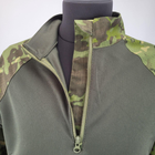 Рубашка мужская военная тактическая с липучками ВСУ (ЗСУ) Ubaks Убакс 20221840 7247 M 48 р зеленая - изображение 9