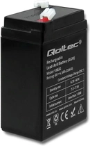Акумуляторна батарея Qoltec AGM 6V-4.5Ah max. 67.5A (5901878530321) - зображення 2