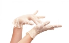 Латексные перчатки Medicom SafeTouch Strong (5,5 г) текстурированные без пудры размер L 100 шт. Белые - изображение 2
