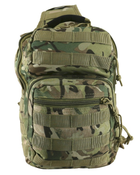 Рюкзак тактичний армійський військовий KOMBAT UK однолямковий мультікам 10л (SK-kb-mmrsb-btp) - зображення 2