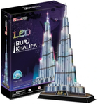 Puzzle 3D CubicFun Burdż Chalifa LED (L133h)