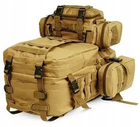 Тактический рюкзак 4 в 1 COYOT + 3 Карабина - изображение 5