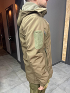 Куртка тактическая WOLFTRAP, Softshell, цвет Олива, размер XXL, зимняя флисовая куртка для военных - изображение 6