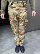 Штани зимові тактичні софтшел флісові Single Sword, розмір M, Мультикам, утеплені штани для військових - зображення 1