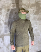 Армейская Кофта флисовая VOGEL карманы на рукавах Цвет оливковый S - изображение 2