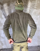 Армійська Кофта флісова VOGEL кишені на рукавах Колір оливковий M - зображення 14