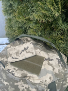 Тактический военный баул на 100 литров ткань кордура 1100 для ВСУ сумка рюкзак походный с местом под каремат пиксель 1949 - изображение 8