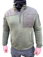 Кофта фліс з гербом Softshell зелений XL