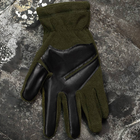 Тактичні рукавиці флісові Olive Size L - изображение 3