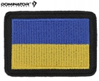 Шеврон, нашивка Флаг Украины на липучки 5,4х4 см Dominator Польша - изображение 1