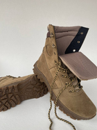 Берцы тактическая обувь натуральная гидрофобная кожа усиленная пятка и носок 47 Койот - изображение 7